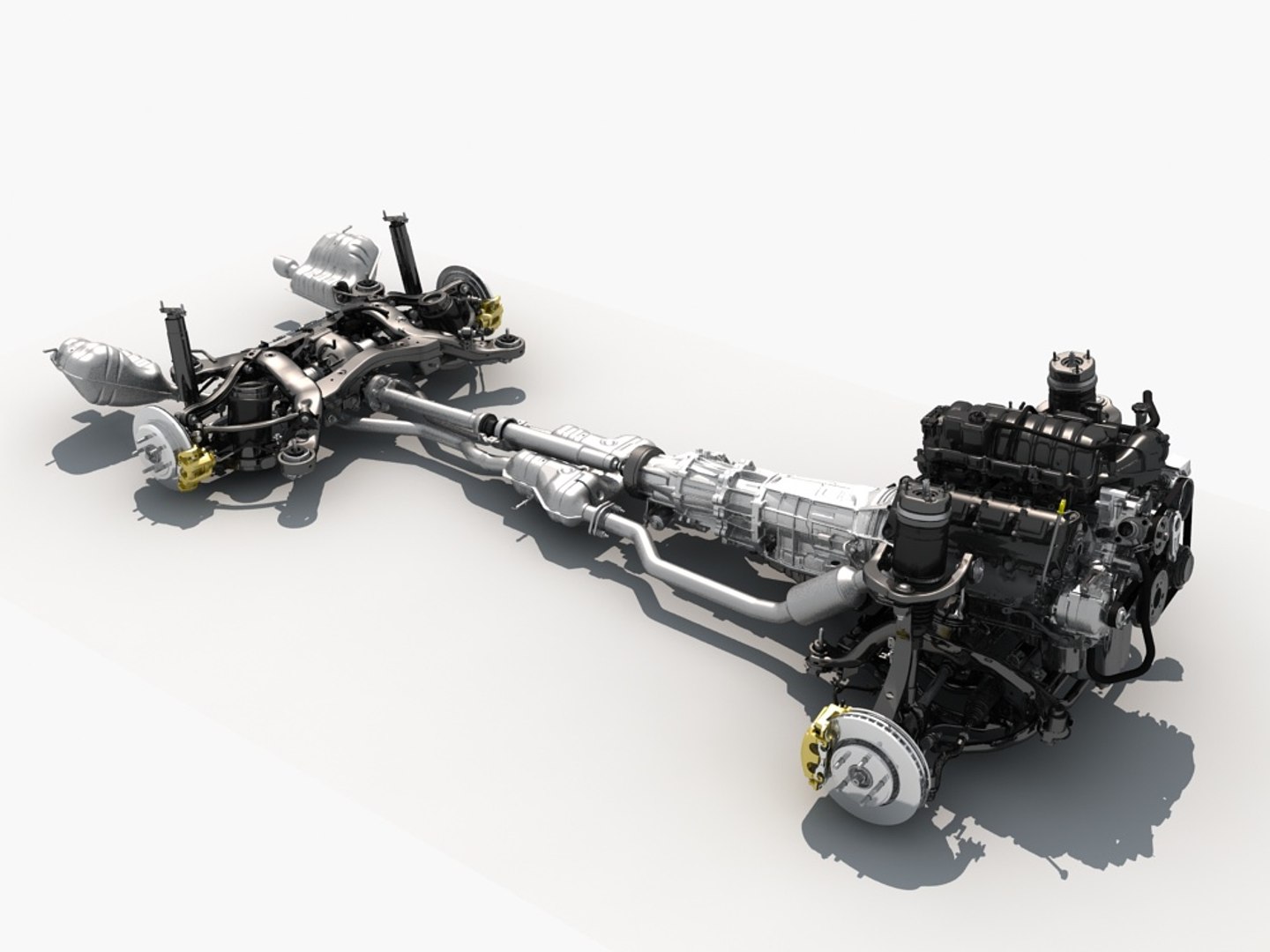 chassis engine 3d model