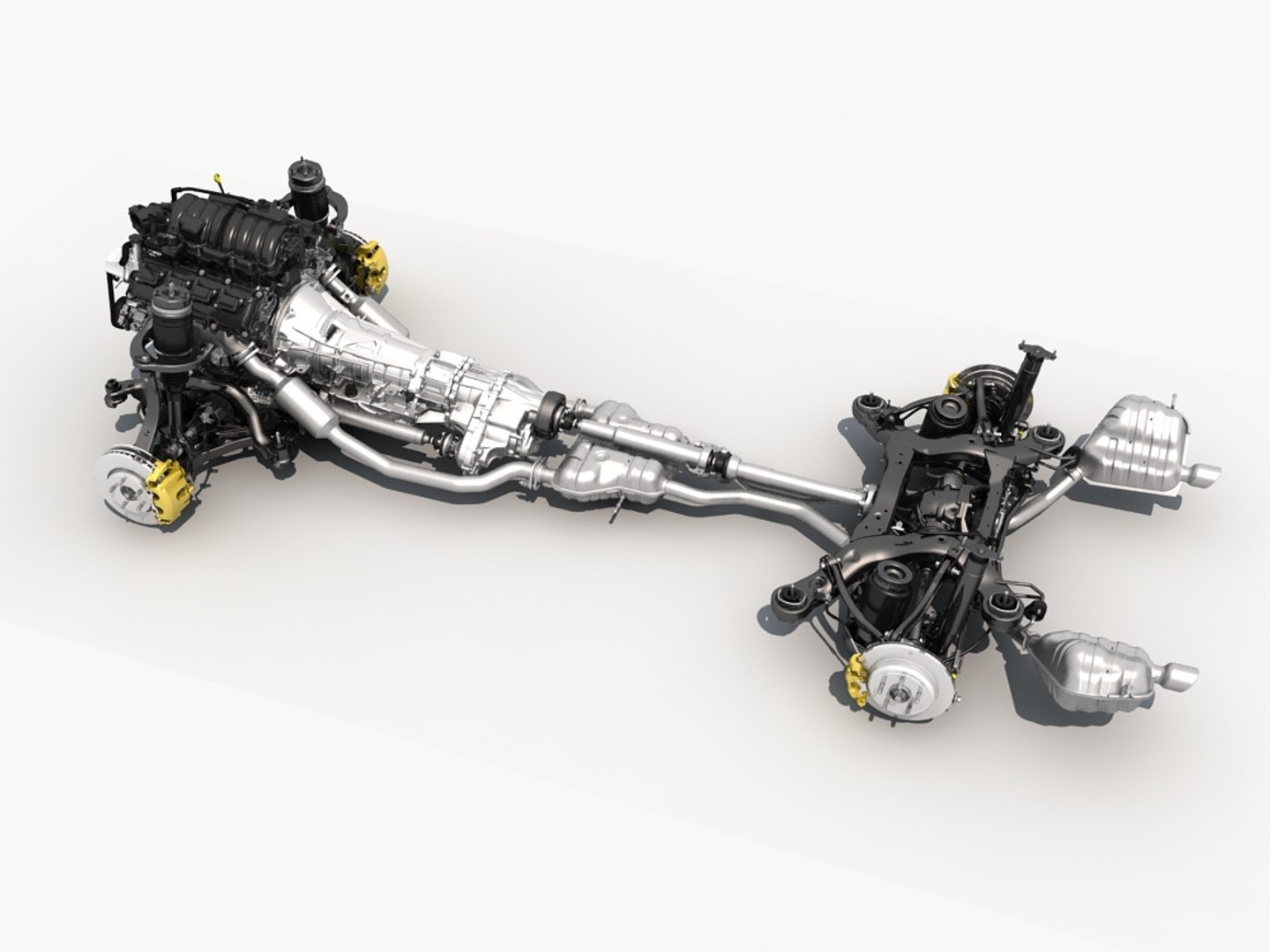 Chassis Engine 3d Model