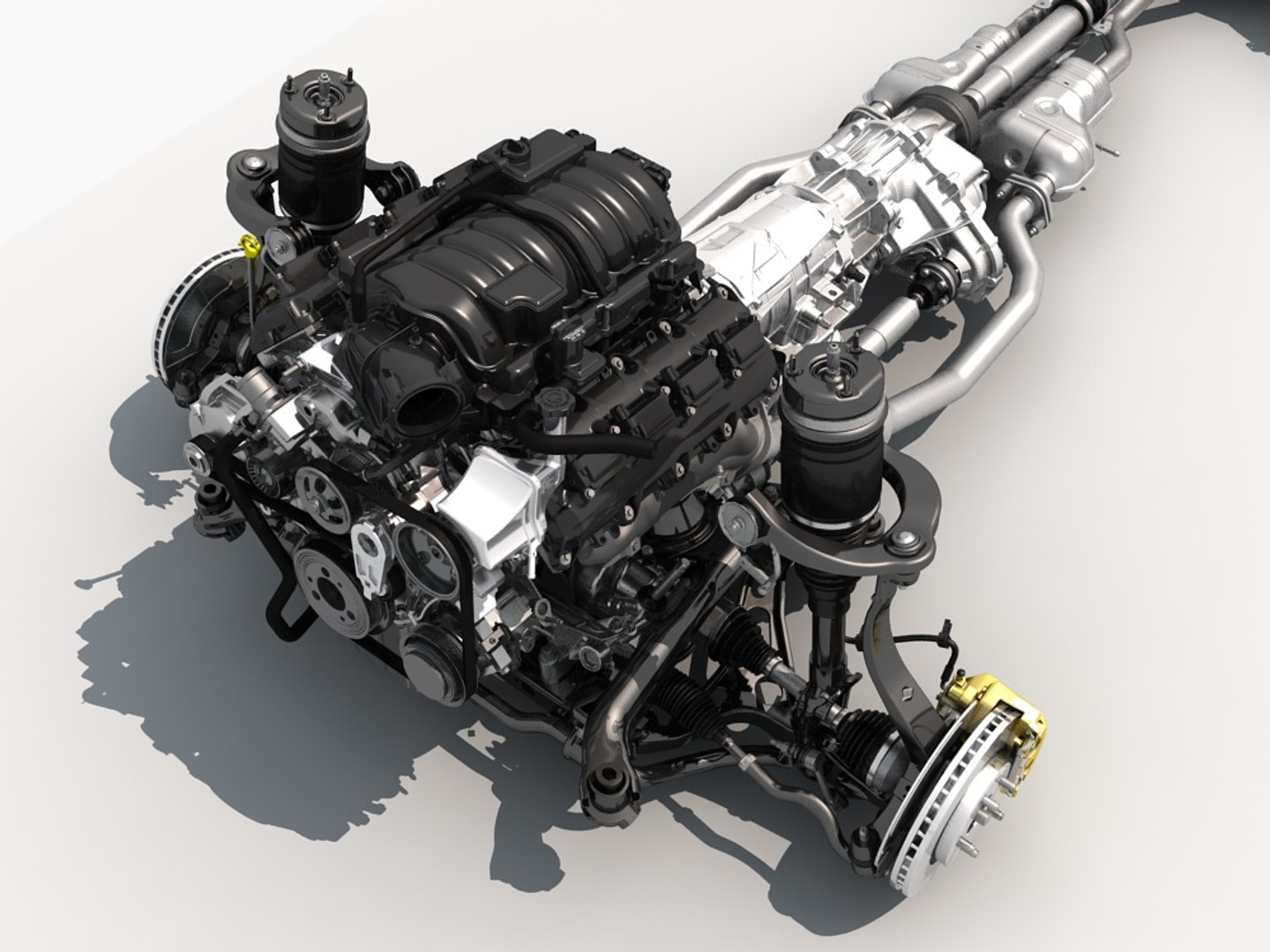 Chassis Engine 3d Model