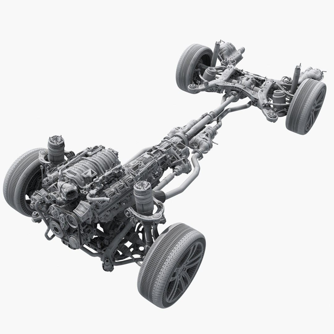 Chassis Engine 3d Model