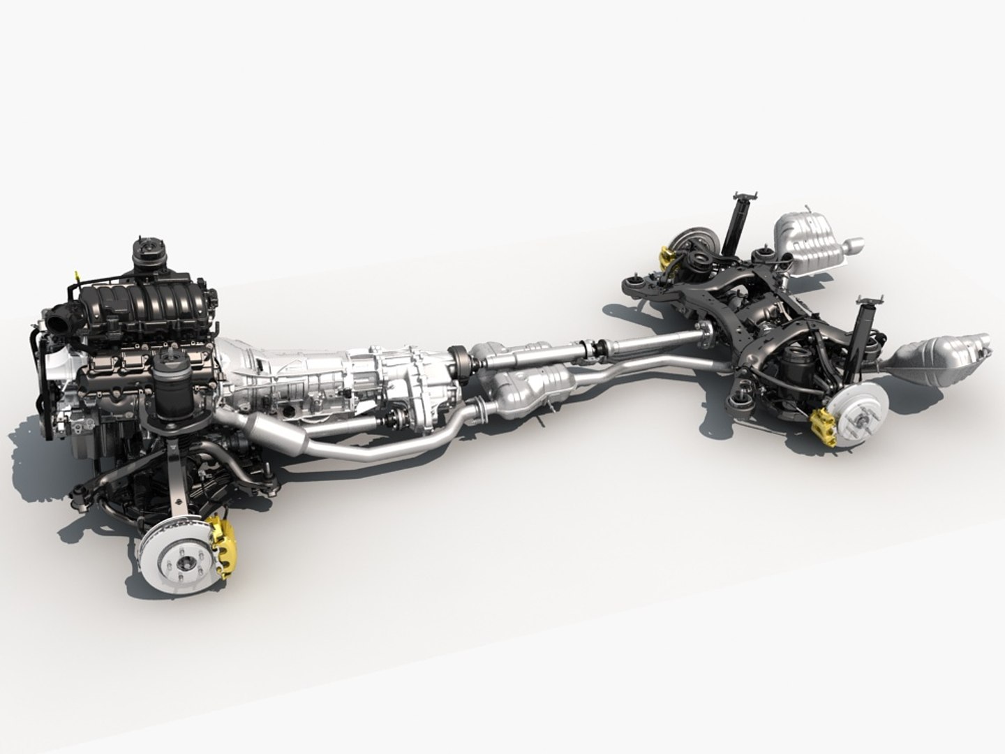 Chassis Engine 3d Model