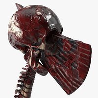 Ritual Skull Spine Axe