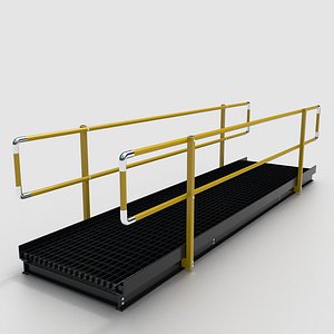Industrial Catwalk Platform 3D model