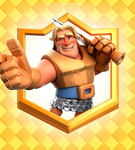 3D Clash Royale Golden Knight Card