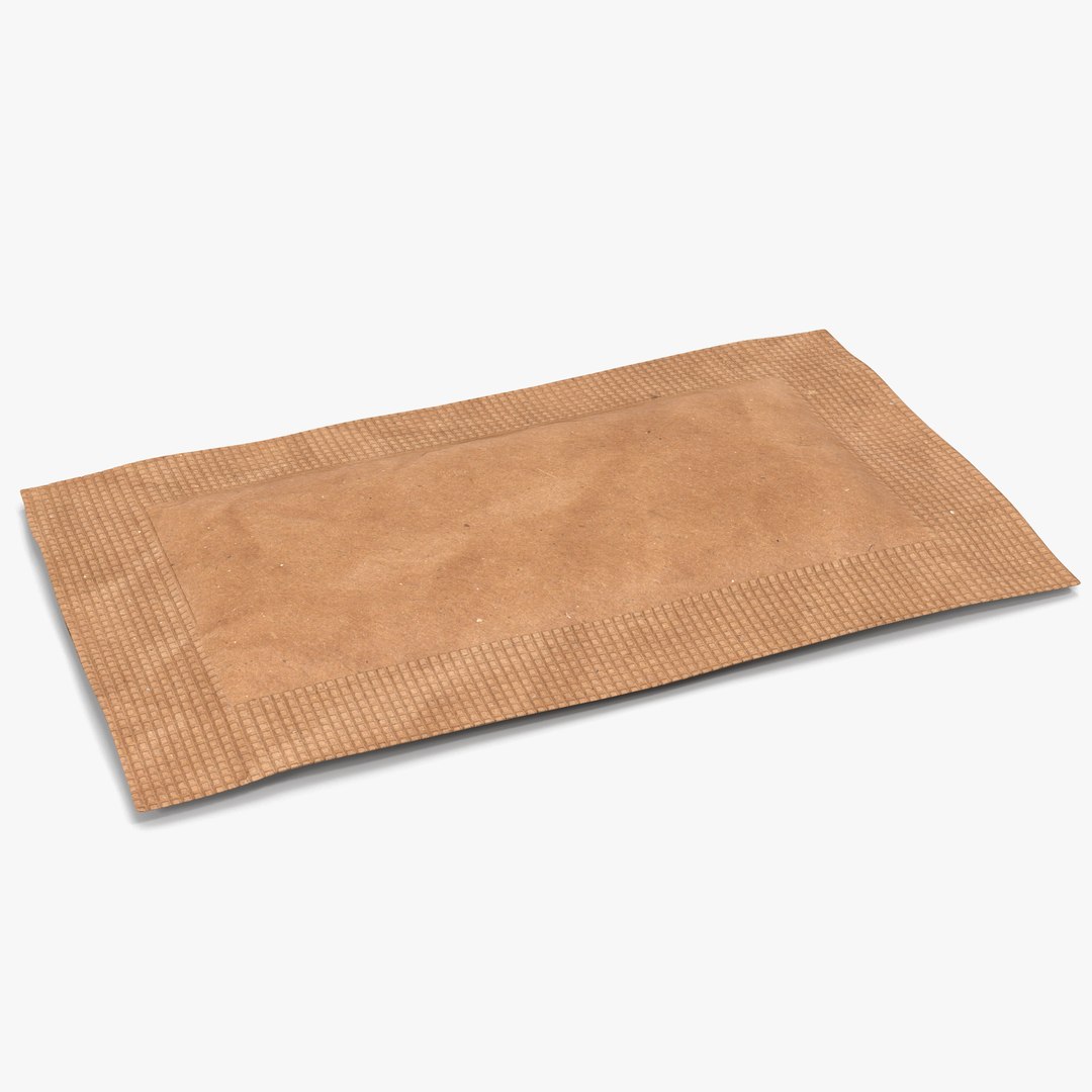 Sugar Packet 4 3D model preview