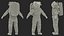 Modern Next Gen Spacesuit Empty 3D model