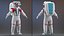 Modern Next Gen Spacesuit Empty 3D model