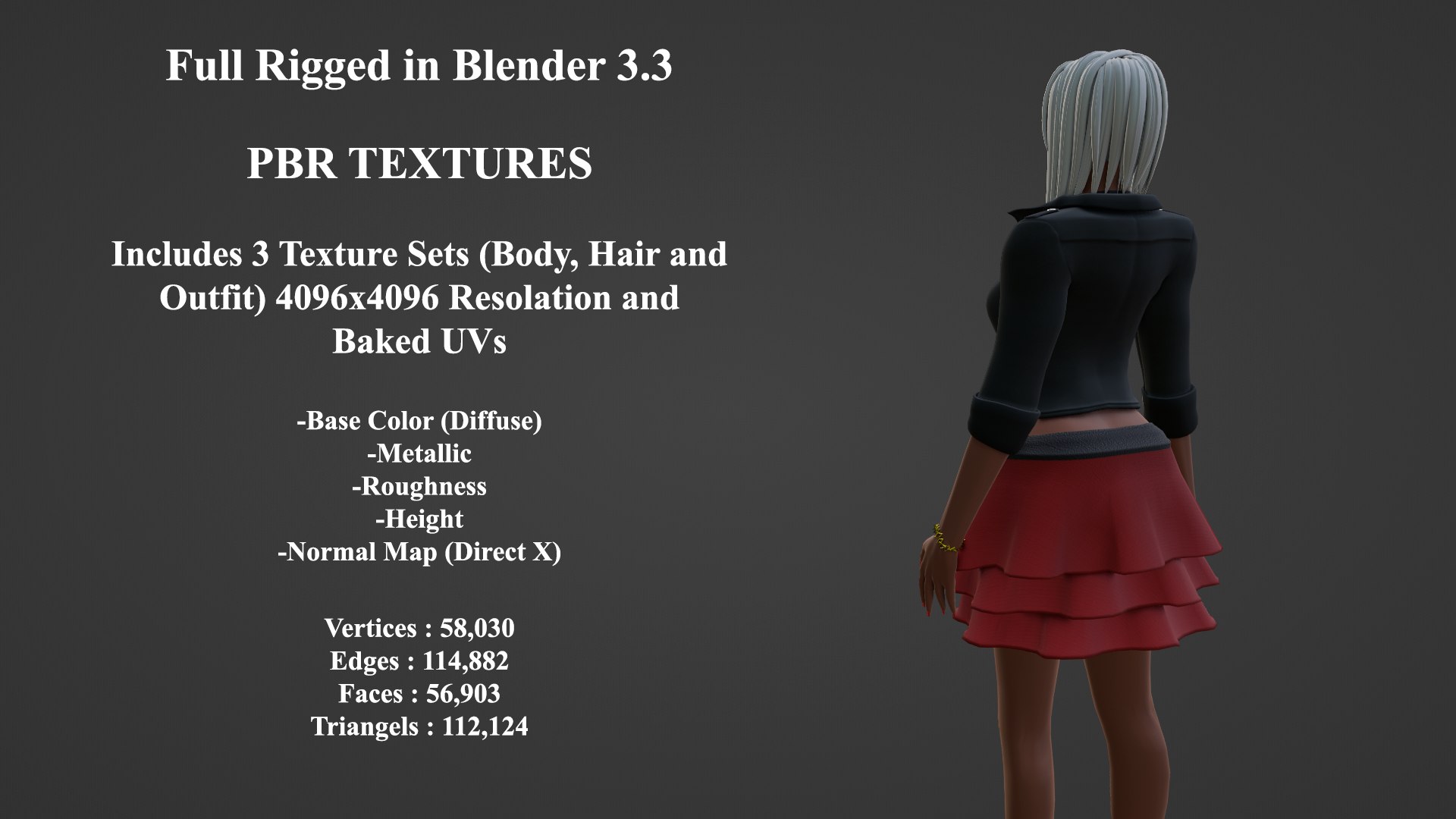 3D Stylized Megan - TurboSquid 1969754