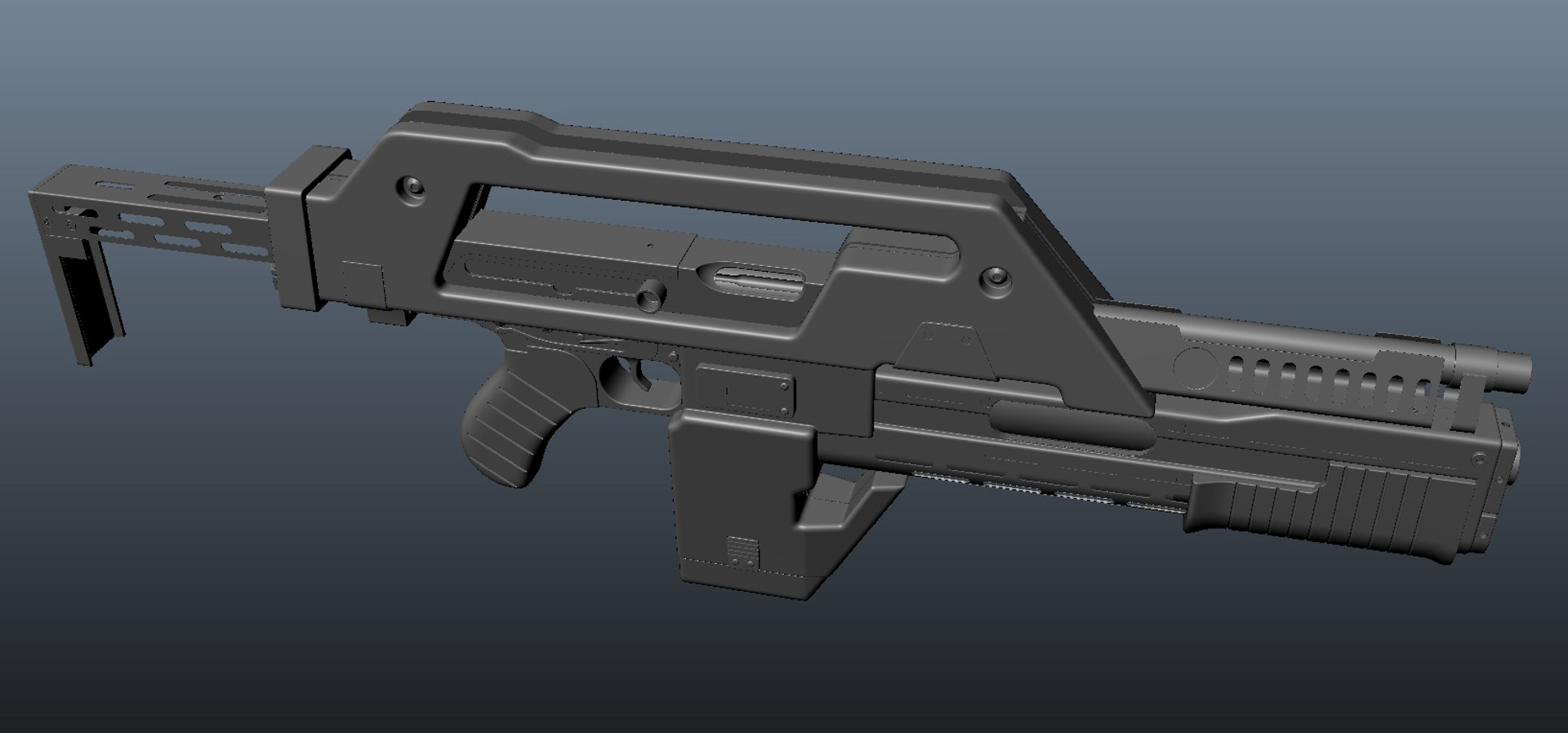 3d M41a Pulse Rifle Model