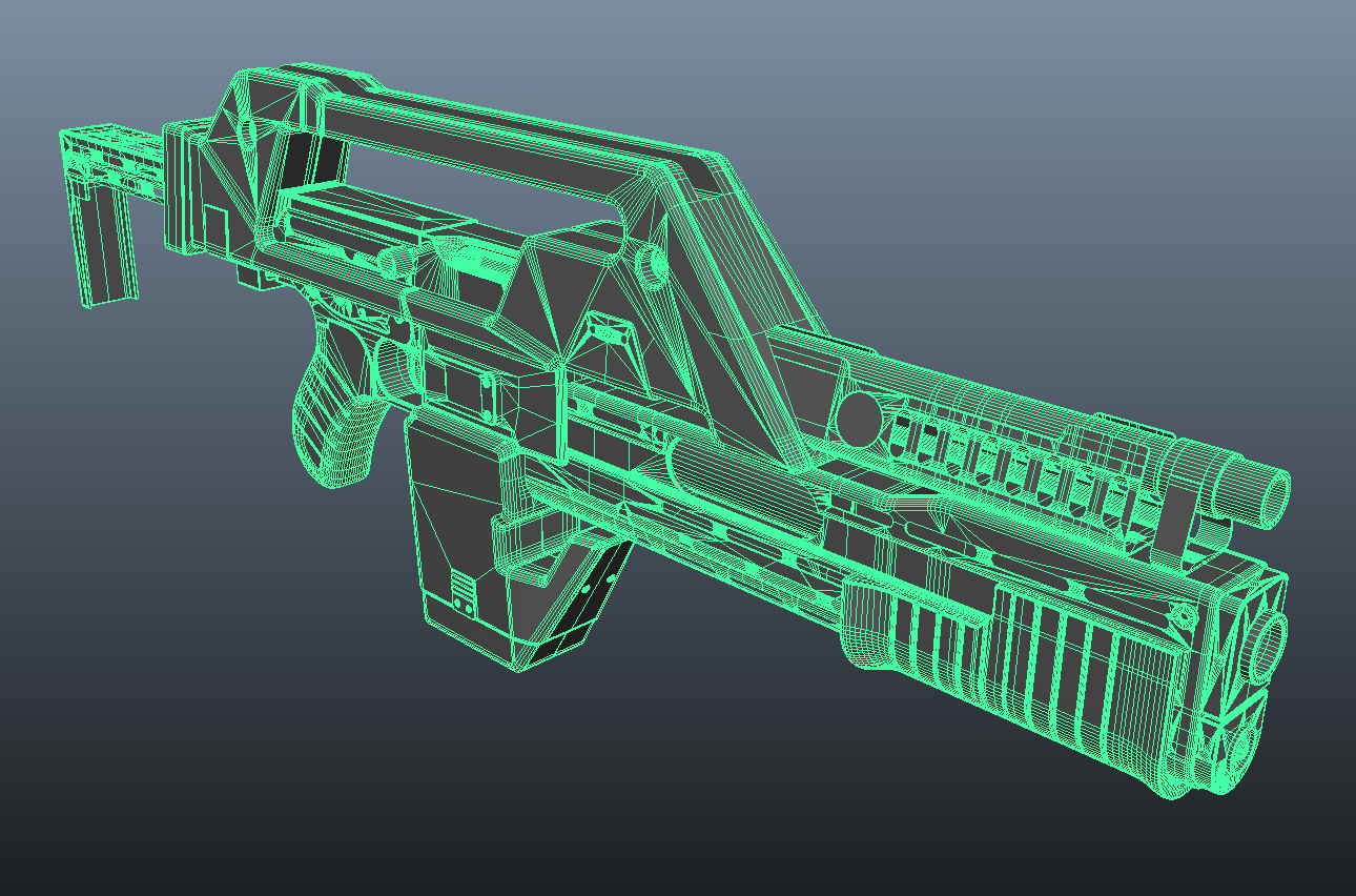 3d m41a pulse rifle model