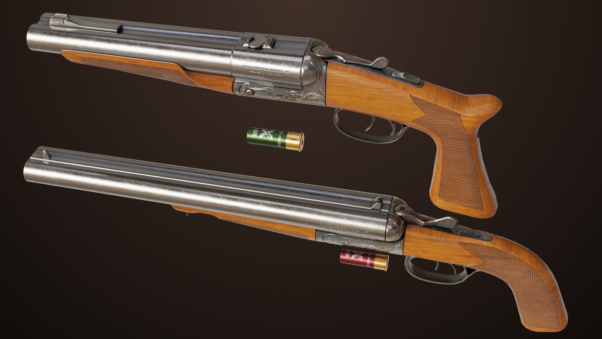 Classic Shotgun Rigged All PBR Unity UE Textures 3D model https://p.turbosquid.com/ts-thumb/2R/faoKtu/D8/silver01_00029/jpg/1768140285/1920x1080/fit_q87/848b974819cba77e21aef3c804c8cc6bb436d844/silver01_00029.jpg