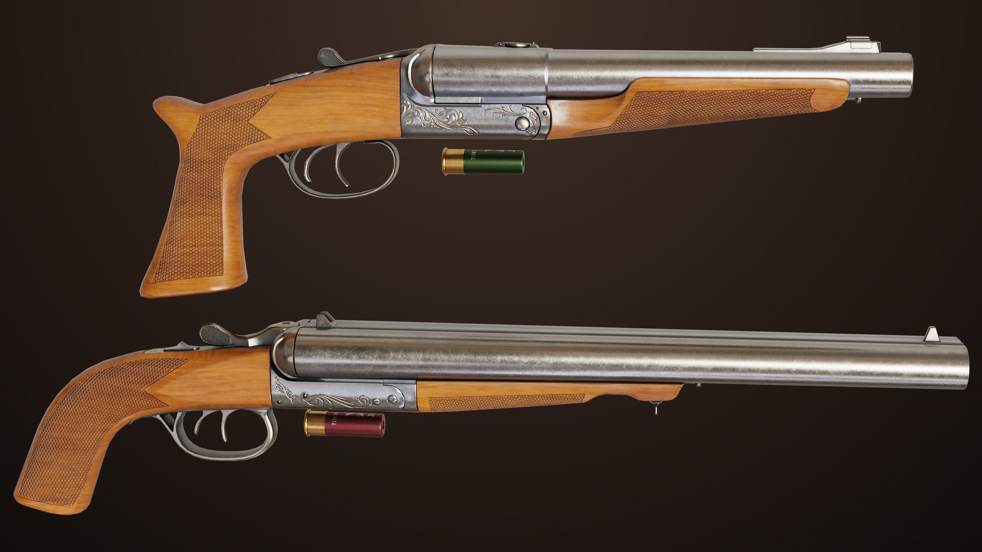 Classic Shotgun Rigged All PBR Unity UE Textures 3D model https://p.turbosquid.com/ts-thumb/2R/faoKtu/rx/silver01_00026/jpg/1768140285/1920x1080/fit_q87/254f92276a7e5cd2c5df5addf61becf6ecaf1d1c/silver01_00026.jpg