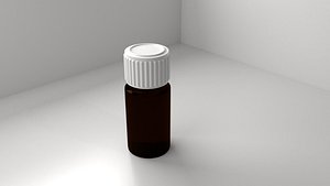 3D model glass bottle 2