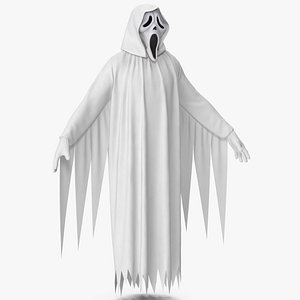 3D Ghost Hooded Costume 3