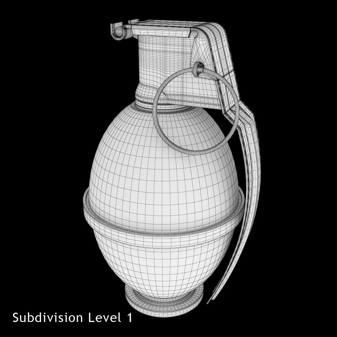 3dsmax Grenade M26