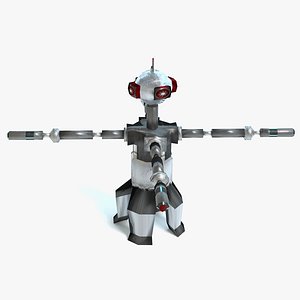 enemy robot 3d obj
