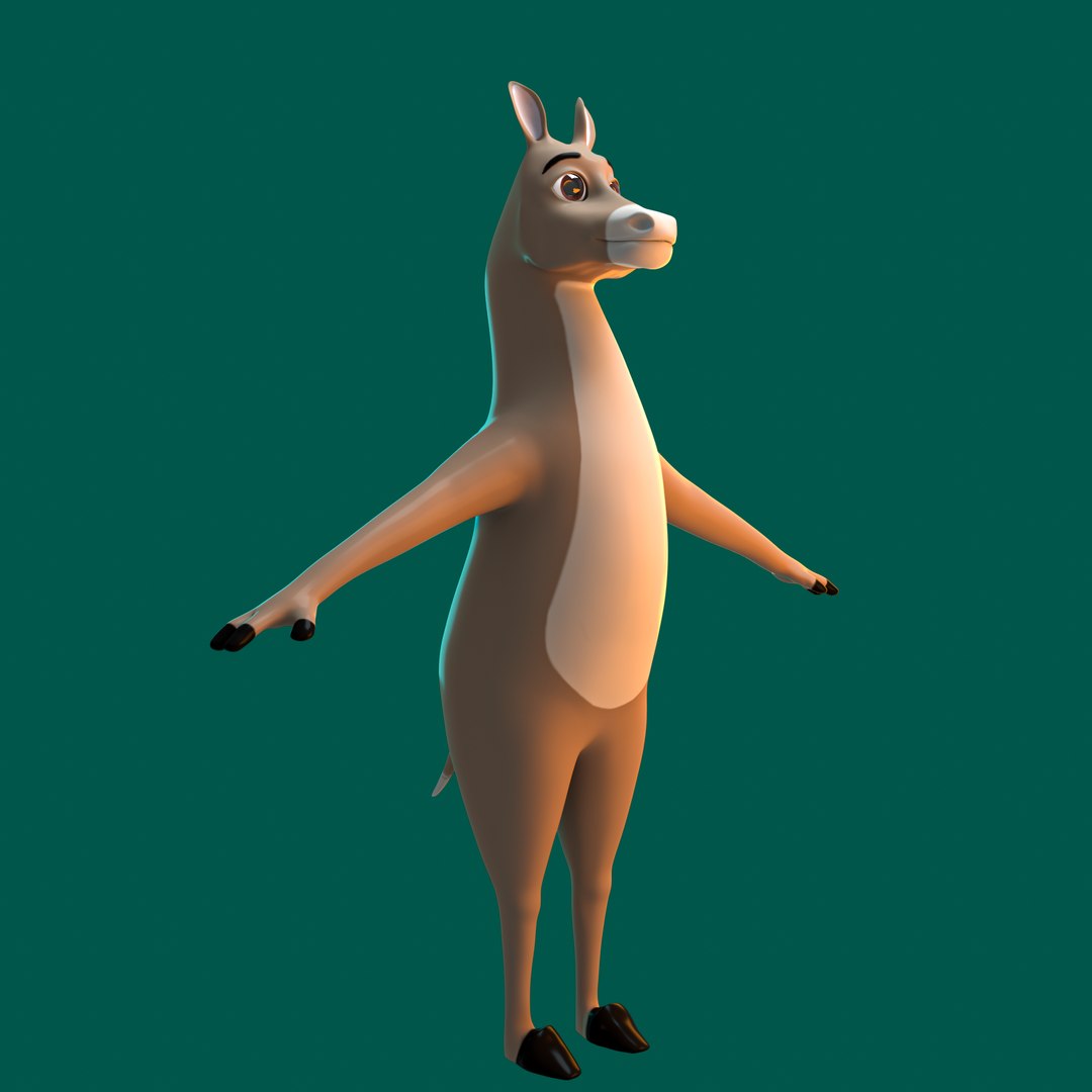 3D Stylized Male Donkey NoRig https://p.turbosquid.com/ts-thumb/2R/ivxwz8/HJ/p3/png/1673482707/1920x1080/fit_q87/a4a1ba1d5423ba393c3fe97a403b6f884e95ce4b/p3.jpg