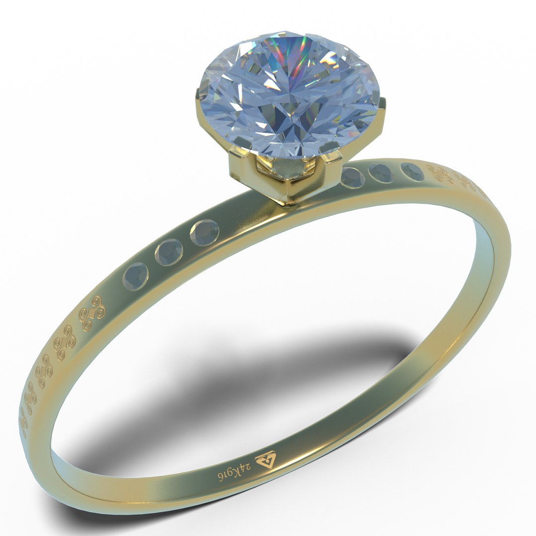3D Diamond Ring Model - TurboSquid 2081601