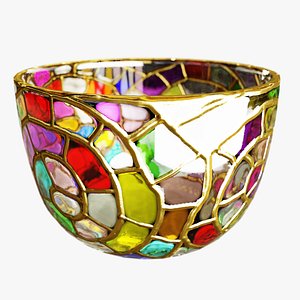 glass candle holder 3D model