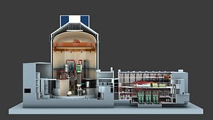 Nuclear Power Plant Station 3D