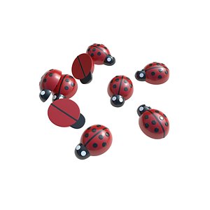 Wooden ladybug 3D model