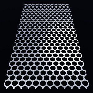 Perforated panel with 65 percent opening 25O104