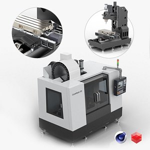 3D CNC Drilling Machine Industry Model