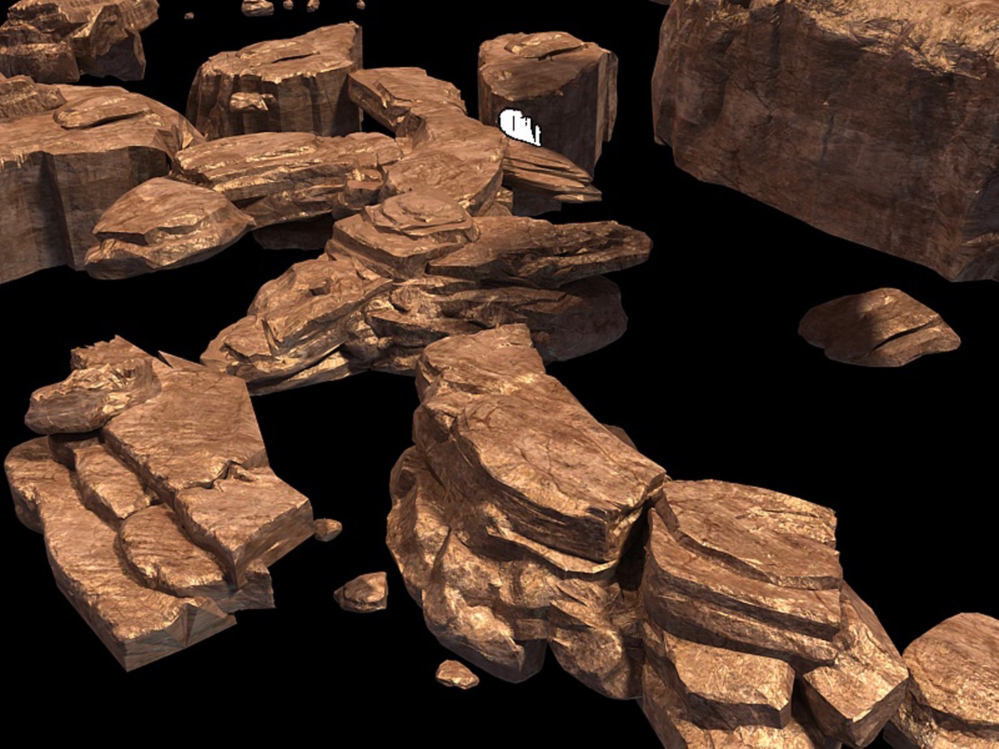 3D Model Ground Landscape Mountain - TurboSquid 1695813
