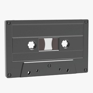 audio cassette 3d model