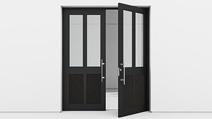 Aluminium door 147 3D model