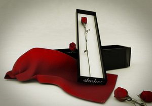 3d model rose flower