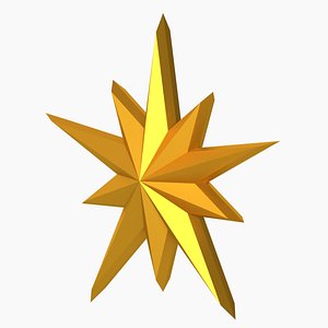 Ten pointed star - sparkle model