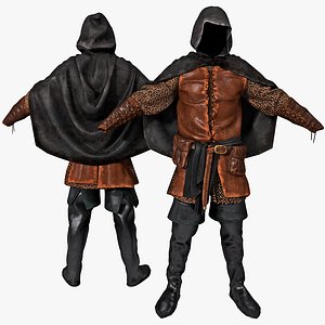 3d model medieval clothes