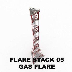 3ds flare stack gas 05