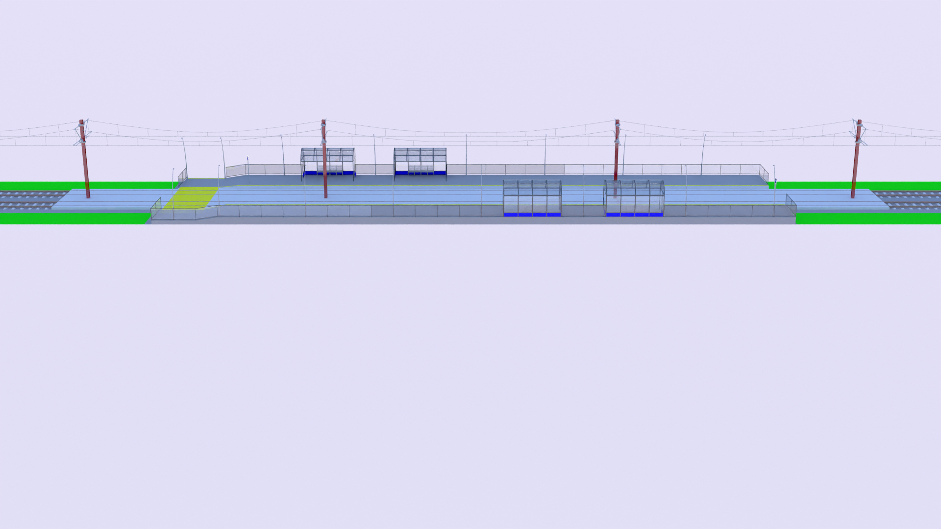 3D Tram stop II model - TurboSquid 2150972