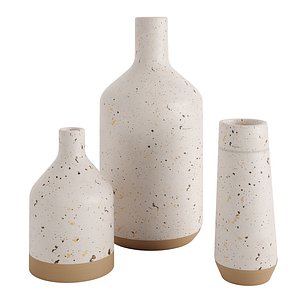 Speckled Gold Vases 3D