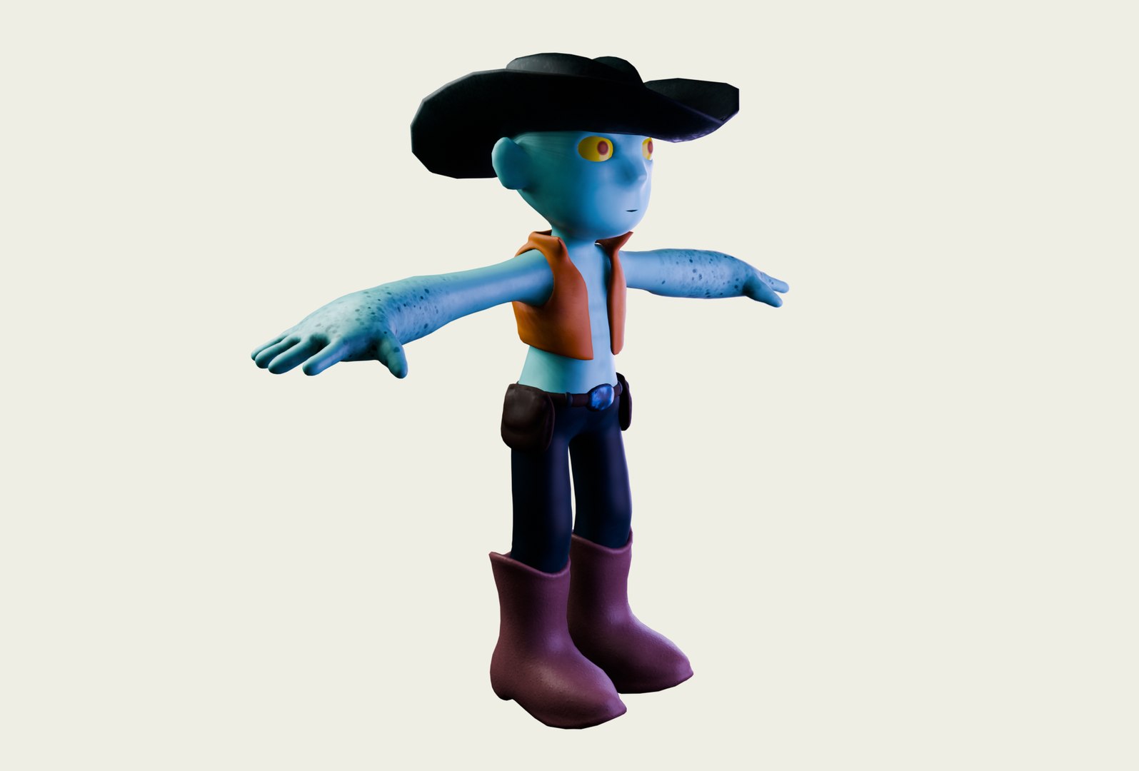 Cartoon Alien cowboy model https://p.turbosquid.com/ts-thumb/2S/Ppuhn5/9G/t6/png/1737038009/1920x1080/fit_q87/d91e33aadad8a1db4f76cf73109cddcd40084759/t6.jpg