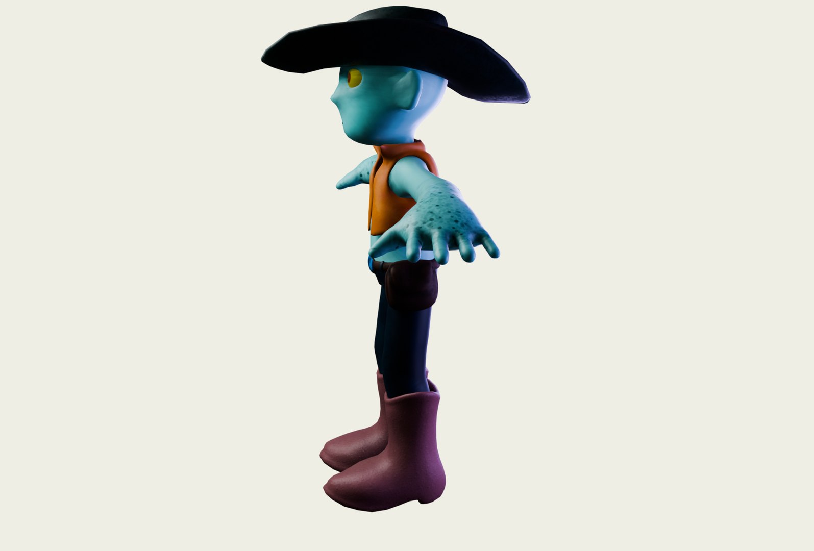 Cartoon Alien cowboy model https://p.turbosquid.com/ts-thumb/2S/Ppuhn5/St/t3/png/1737038007/1920x1080/fit_q87/6766dbbffec85e836fd29d1e5b9ab1a03d921f1c/t3.jpg