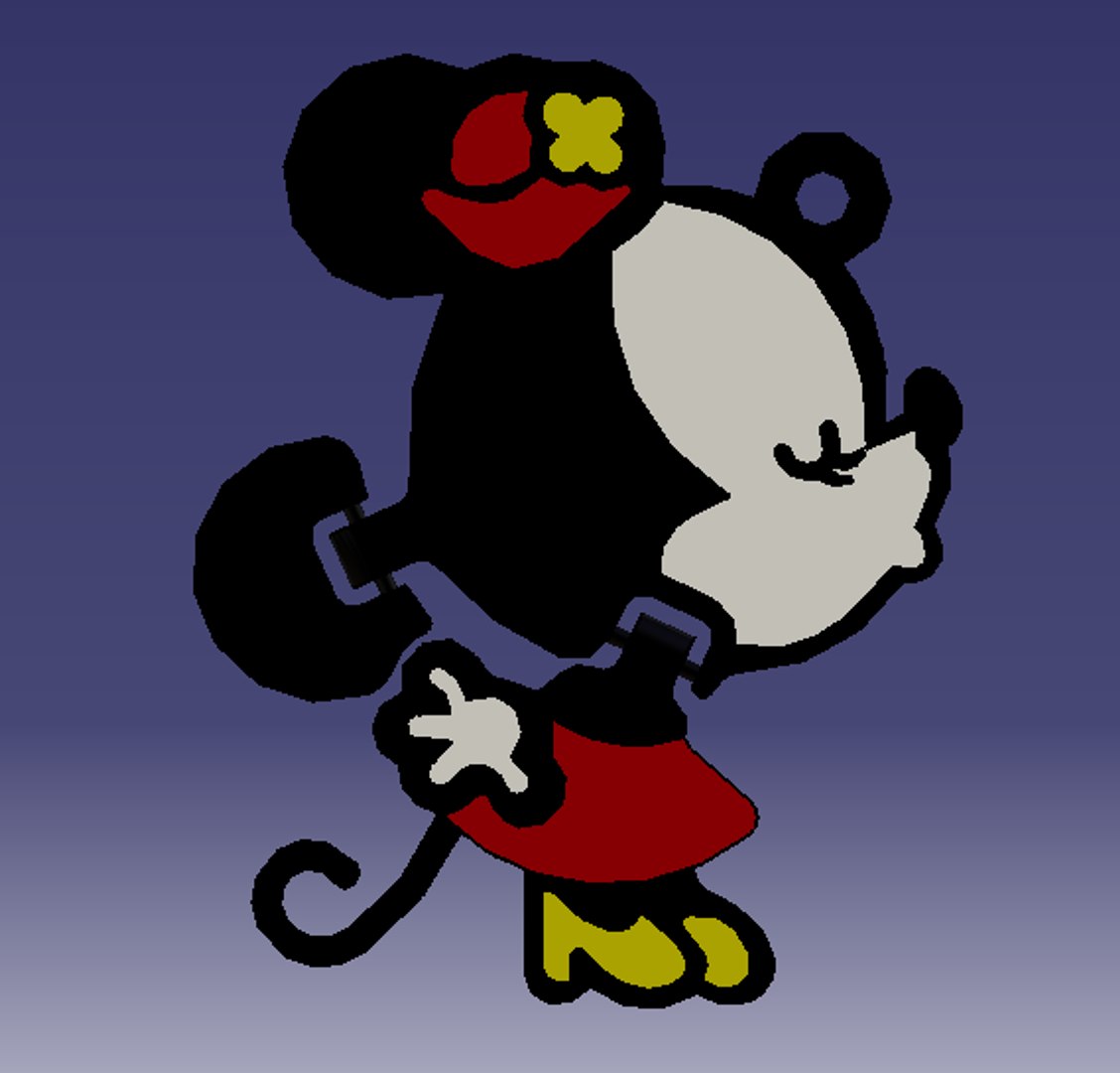 Mickey Mouse Key Model - TurboSquid 1336586