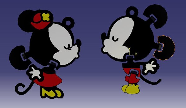 Mickey mouse key model - TurboSquid 1336586