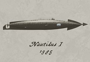 nautilus 1865 submarine 3ds