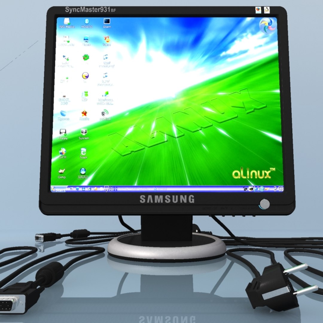 3d Model Of Computer Monitor