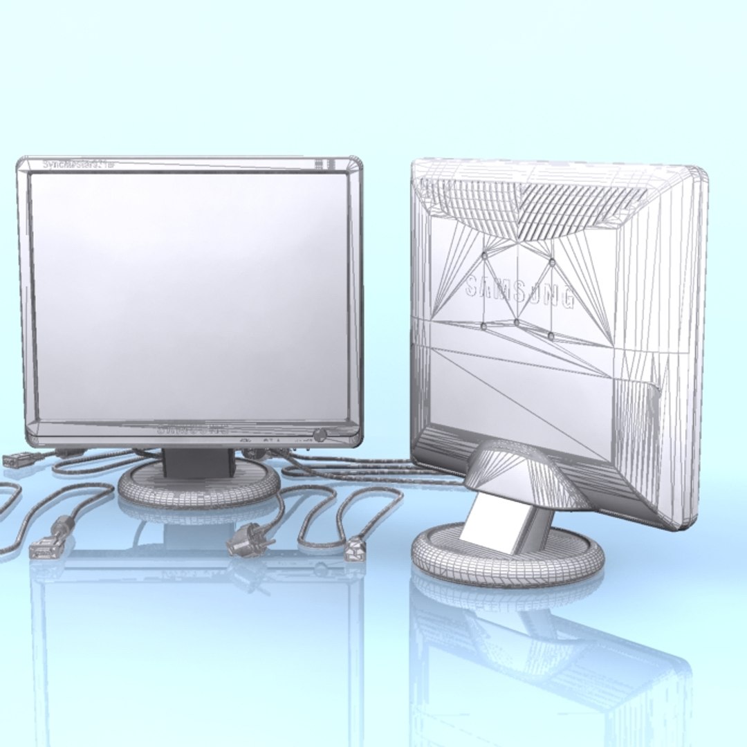 3d Model Of Computer Monitor