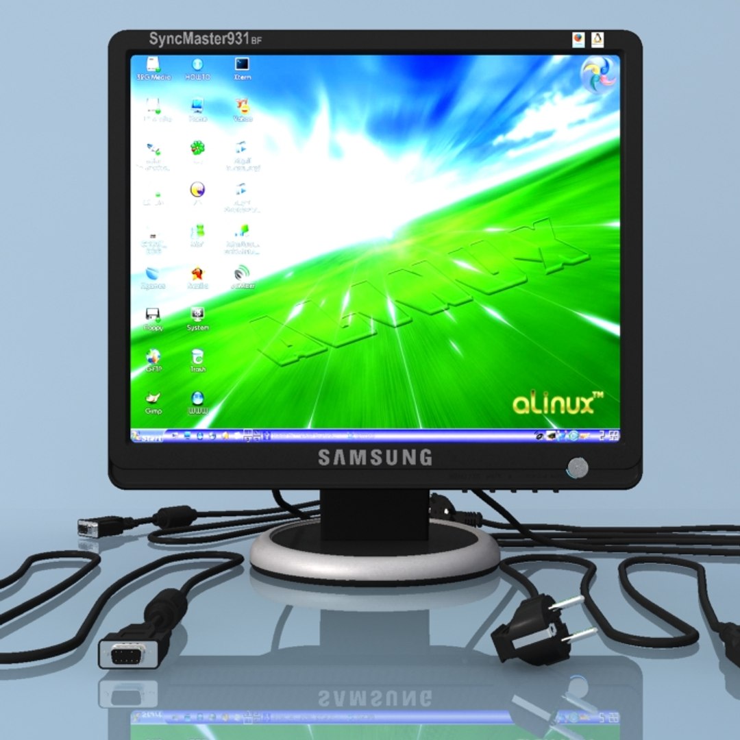 3d Model Of Computer Monitor