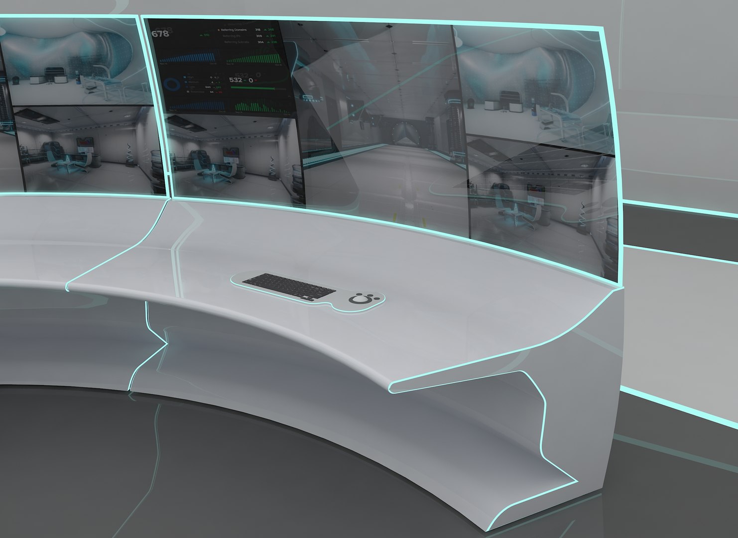 Futuristic Command 3D - TurboSquid 1601366