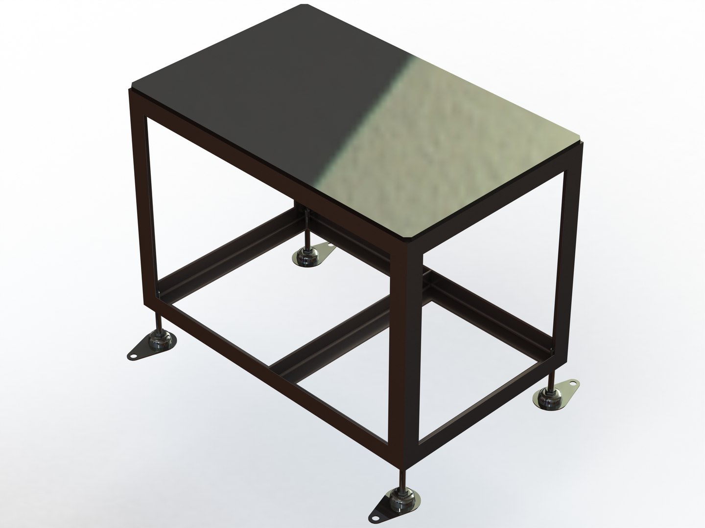 Angle Iron Table Frame 3D Model - TurboSquid 2176844