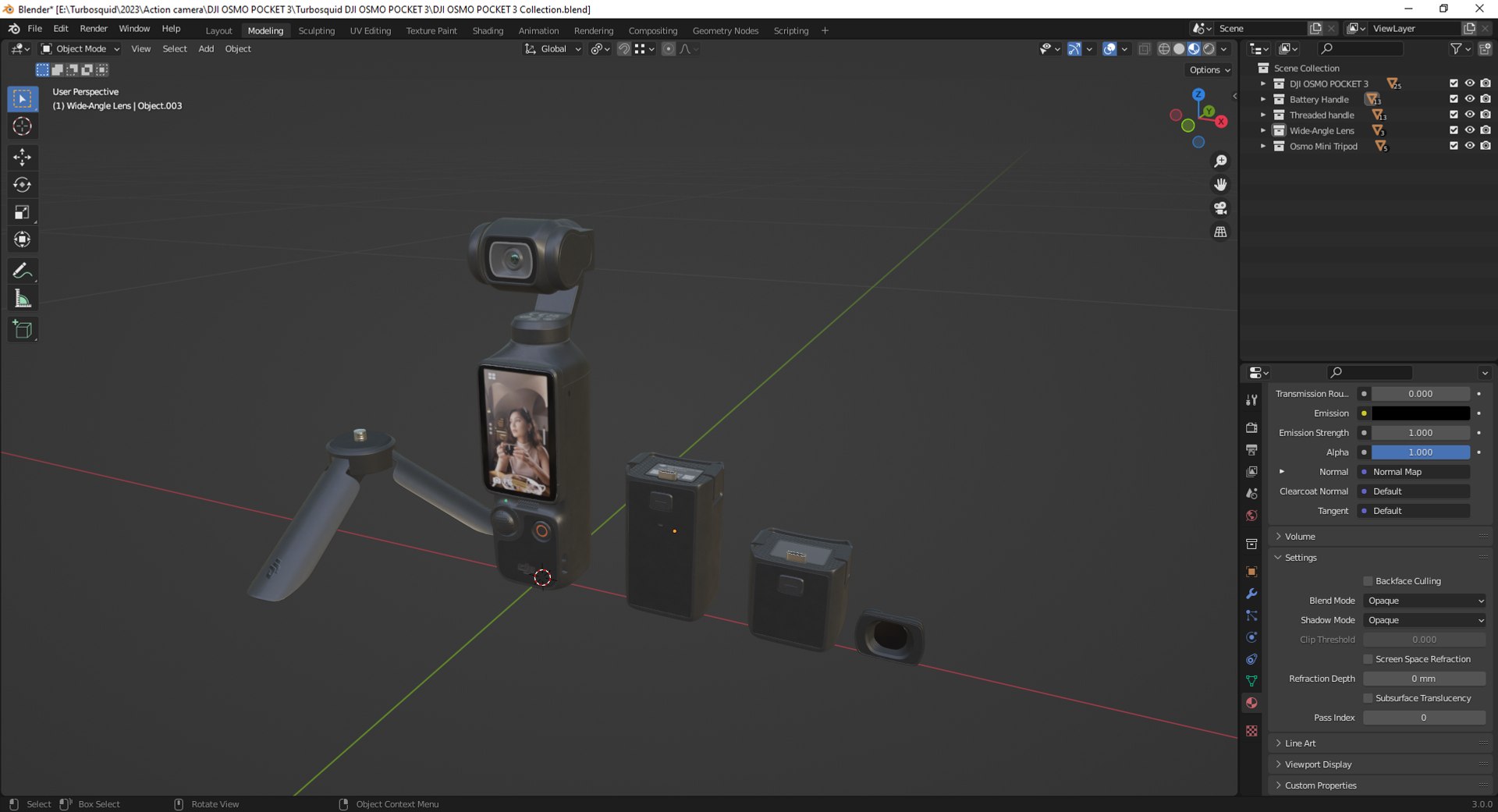 Action Camera DJI Osmo Pocket 3 Collection 3D https://p.turbosquid.com/ts-thumb/2S/al8GFX/qF/screenshot_1/png/1698997258/1920x1080/fit_q87/a3b6e41fd6161138e4c2a0a5def7270aac95702b/screenshot_1.jpg