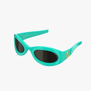 3D GUCCI Sunglasses Blue