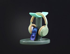 Headphone and mobile phone stand
