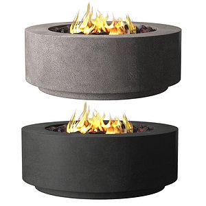 3D SALENTO ROUND FIRE TABLE model
